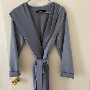 Zara Suede Hooded Jacket